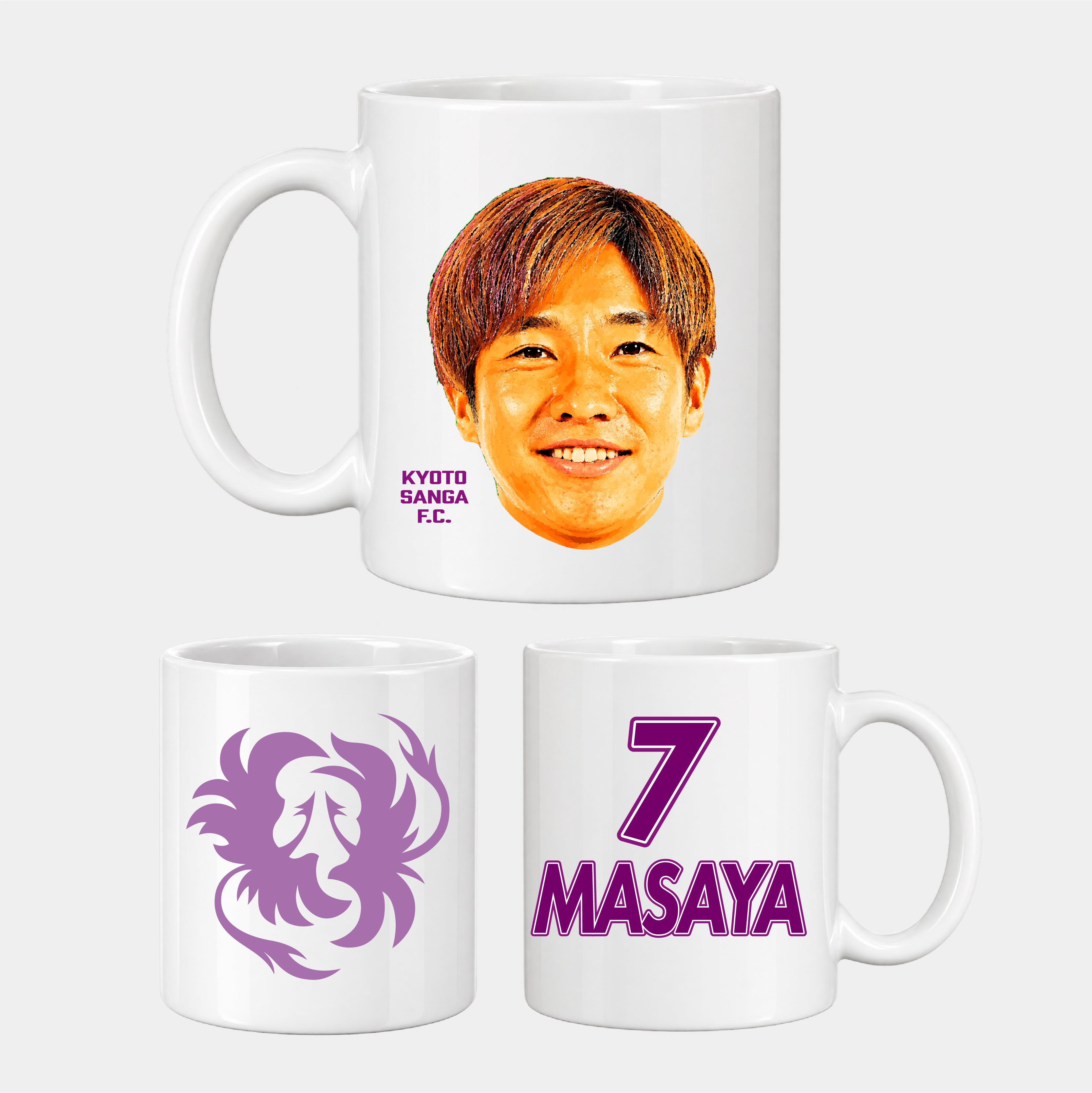 選手どアップマグカップ
